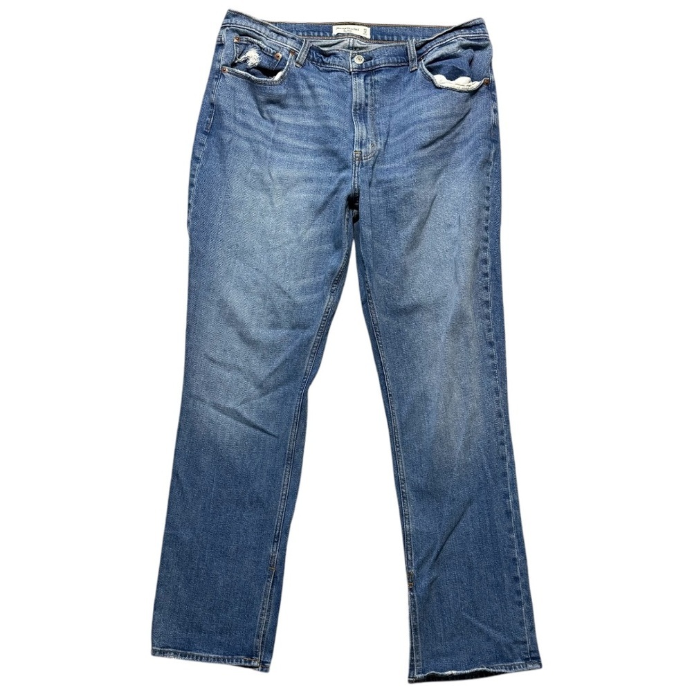 Abercrombie and Fitch skinny high-rise size 33 split hem jeans US 16 plus